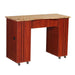 Adelle (B) Manicure Table - Classic Cherry - Deco Salon - Stations