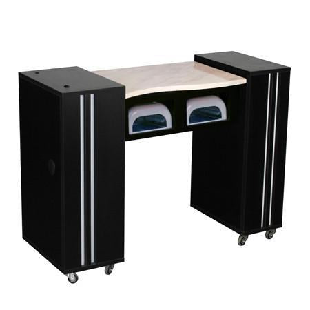 Adelle (AUV) Manicure Table Black Deco Salon