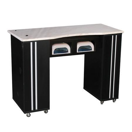 Adelle (BUV) Manicure Table Black Deco Salon