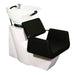 Beatrice Shampoo Chair Station - Black White - Deco Salon - Units