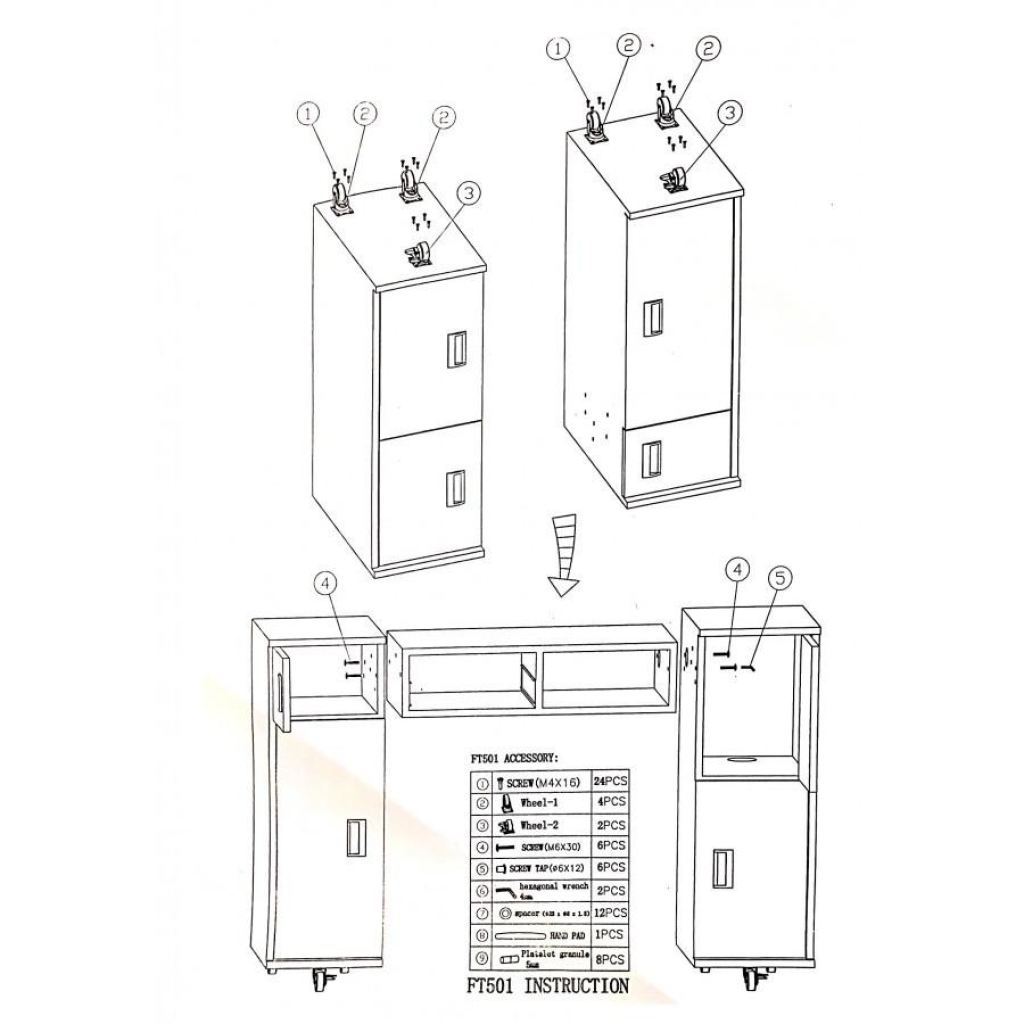 Canterbury (B) Manicure Table - White - Deco Salon - Stations