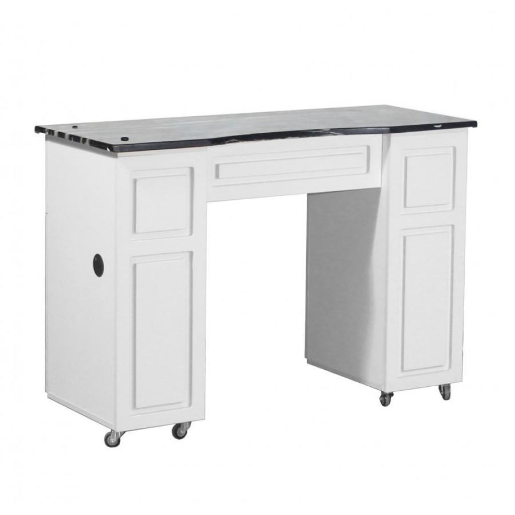 Canterbury (B) Manicure Table - White - Deco Salon - Stations