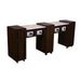 Canterbury (Cuv) Manicure Table - Chocolate - Deco Salon - Stations