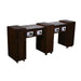 Canterbury (Cuv) Manicure Table - Chocolate - Deco Salon - Stations