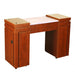 Carina (A) Manicure Table - Classic Cherry - Deco Salon - Stations
