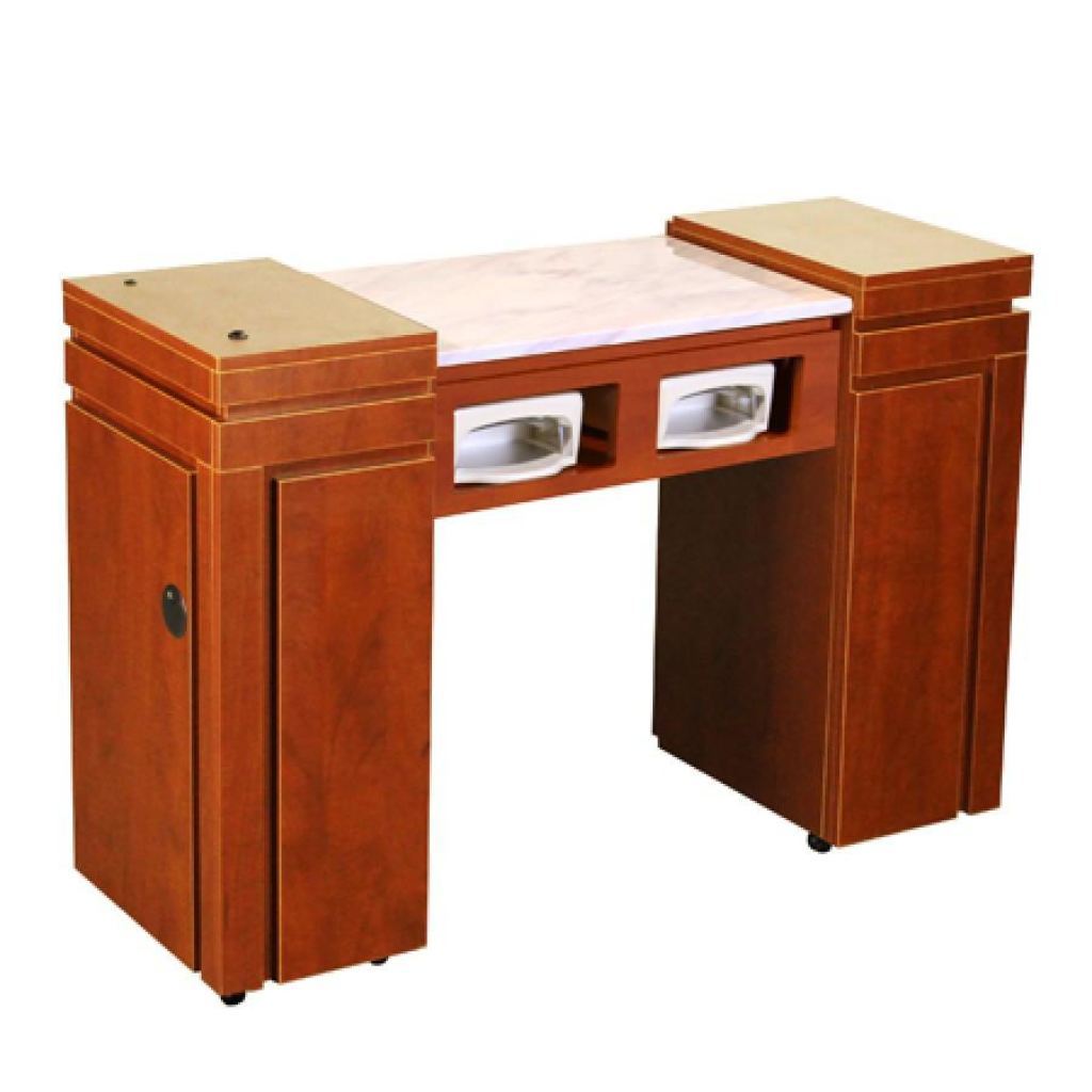 Carina (Auv) Manicure Table - Classic Cherry - Deco Salon - Stations