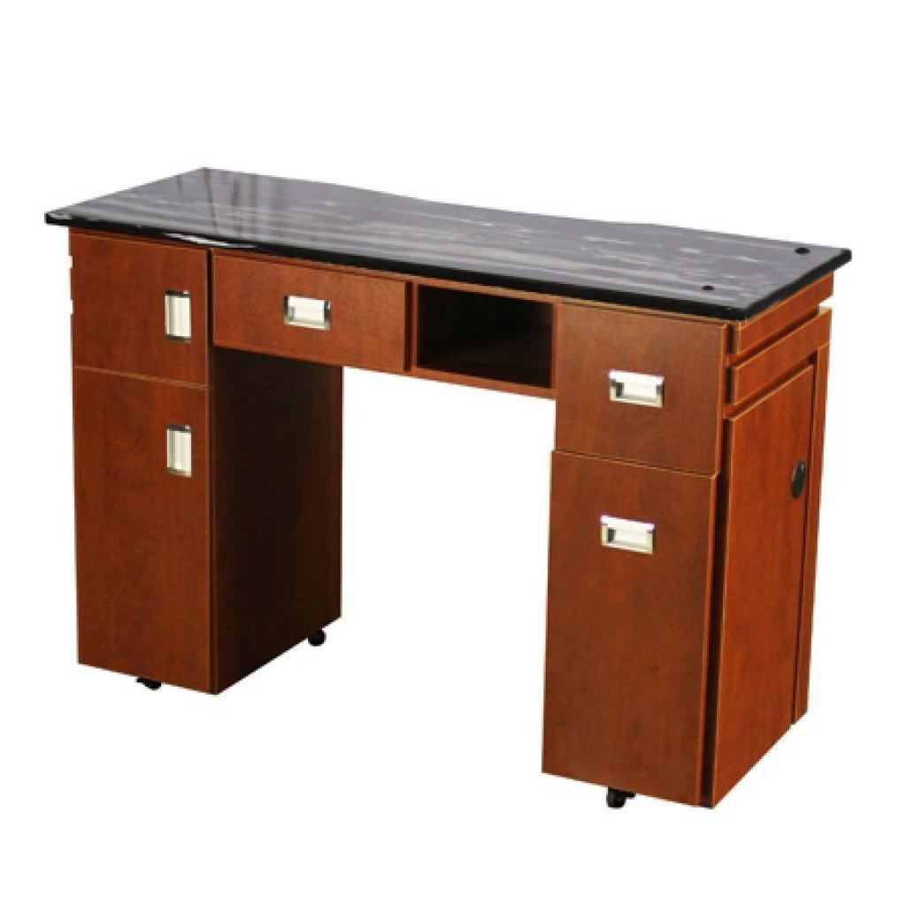 Carina (B) Manicure Table - Classic Cherry - Deco Salon - Stations