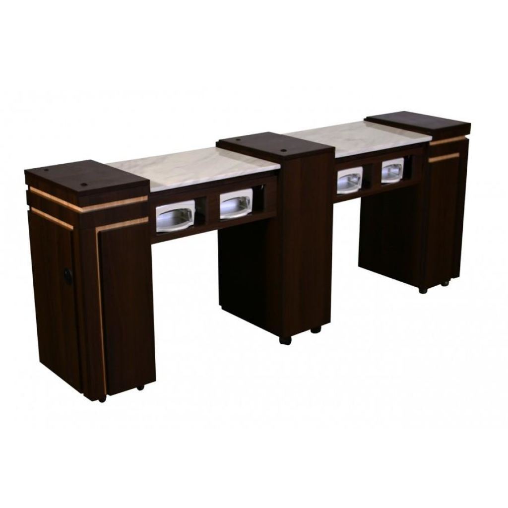 Carina (Cuv) Manicure Table - Chocolate - Deco Salon - Stations