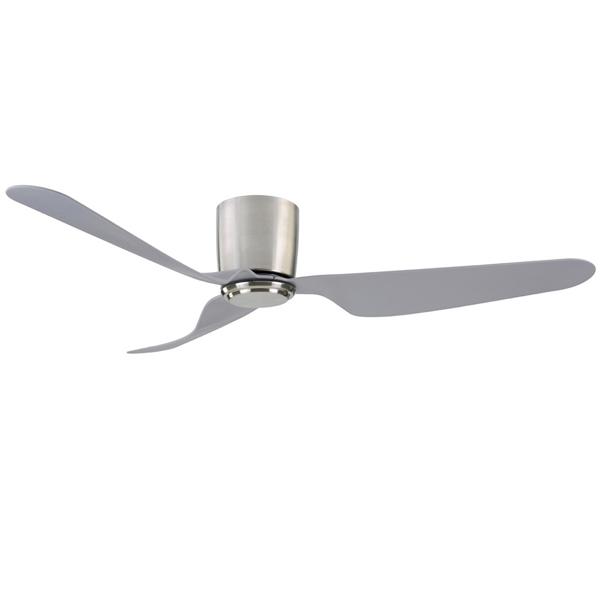 City Ceiling Fan with DC Motor & Remote 52″ Brushed Chrome by Mercator
