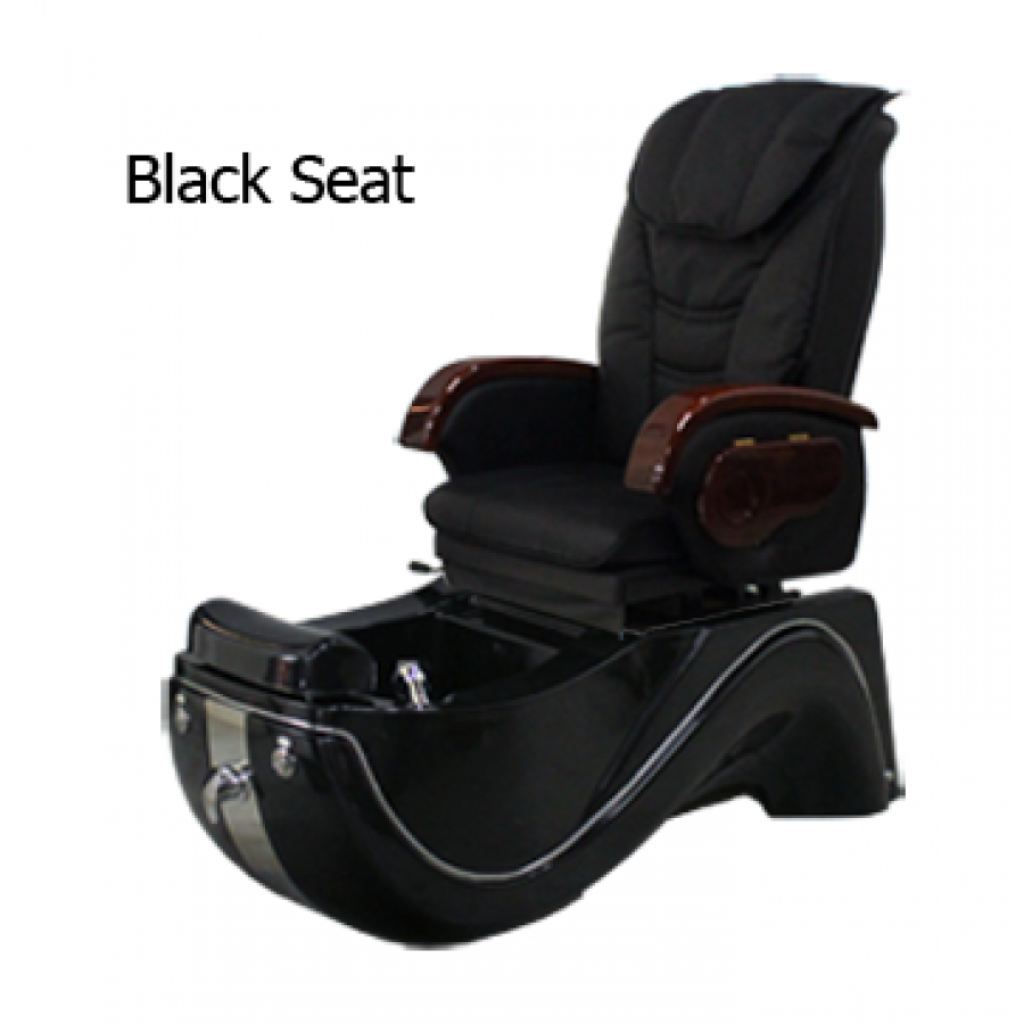 Deco Wave Pedicure Spa Chair- Black - Salon - Chairs