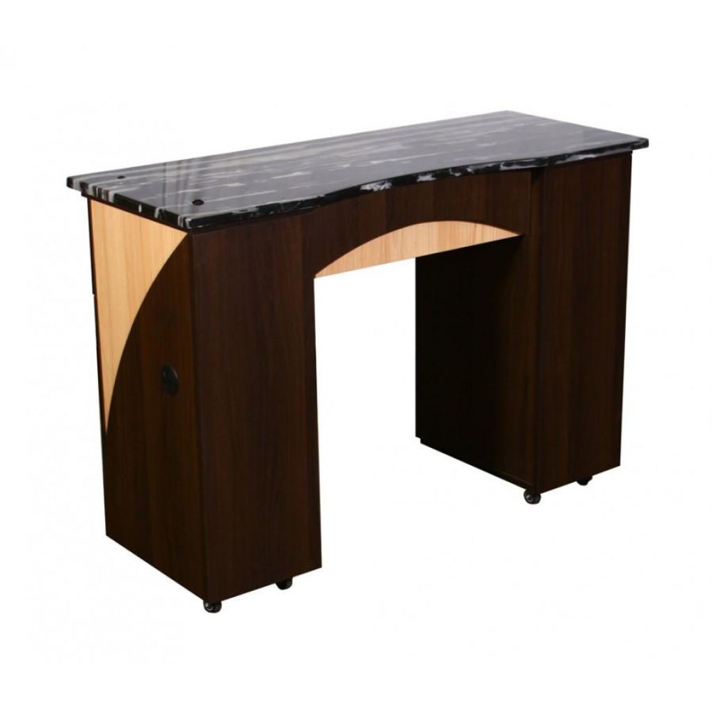 Edita (B) Manicure Table - Chocolate - Deco Salon - Stations