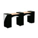 Edita (C) Manicure Table - Black - Deco Salon - Stations