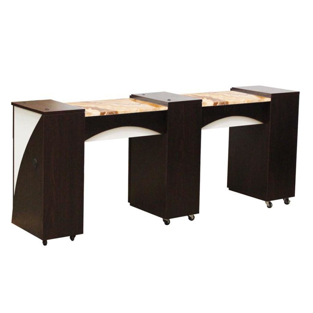 Edita (C) Manicure Table - Dark Cherry - Deco Salon - Stations