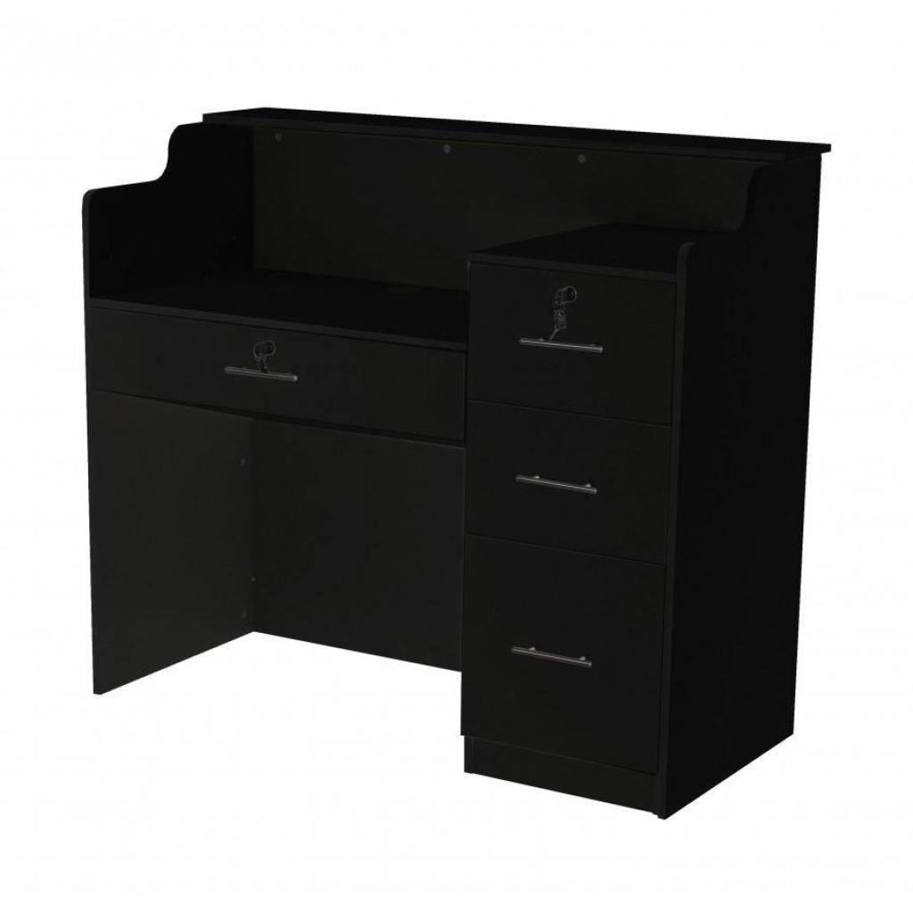 Elizabeth Reception Desk 48 - Black/black - Deco Salon - Desks
