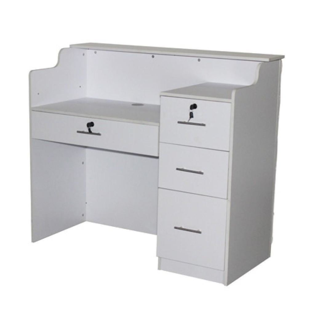 Elizabeth Reception Desk 48 - White/white - Deco Salon - Desks