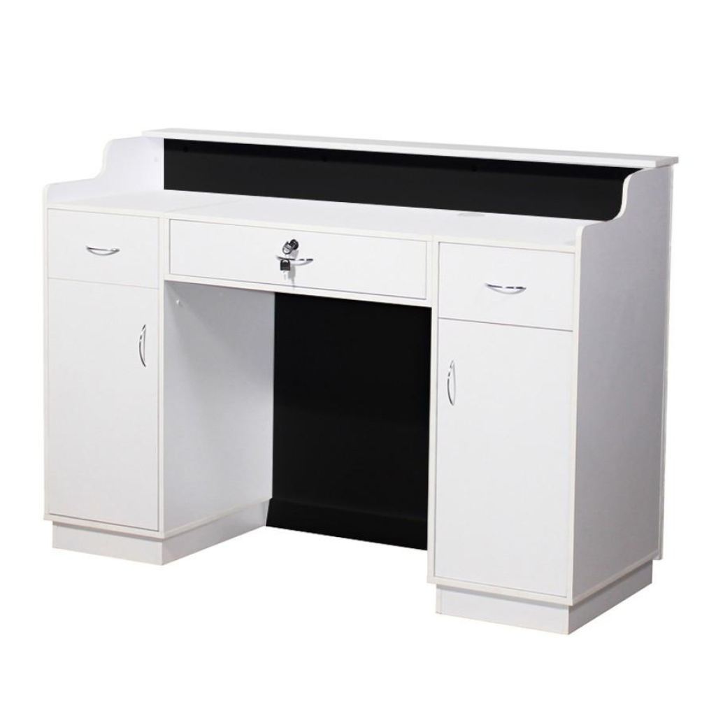 Elizabeth Reception Desk - White/black - Deco Salon - Desks