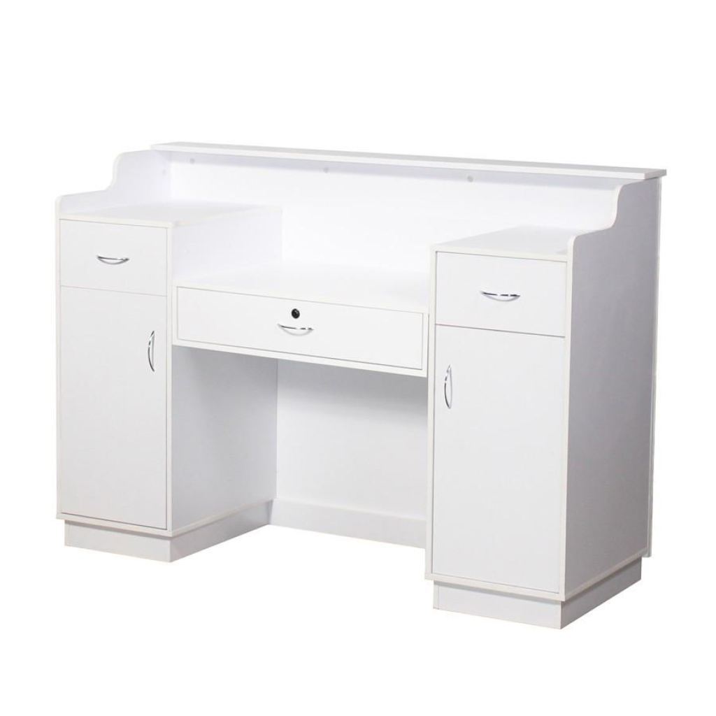 Elizabeth Reception Desk - White/red - Deco Salon - Desks