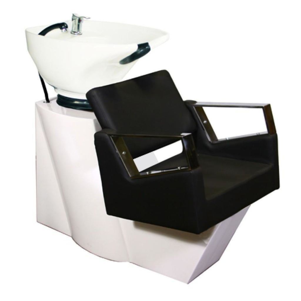 Fiore Shampoo Chair Station - Black White - Deco Salon - Units