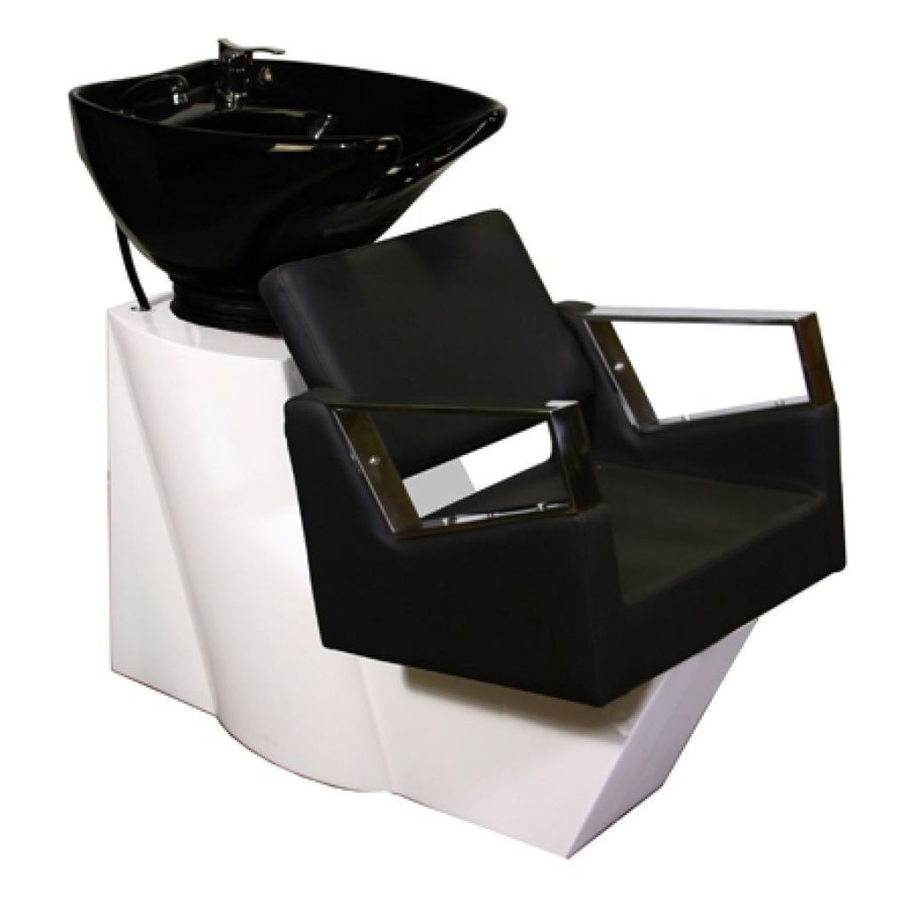 Fiore Shampoo Chair Station - Black White - Deco Salon - Units