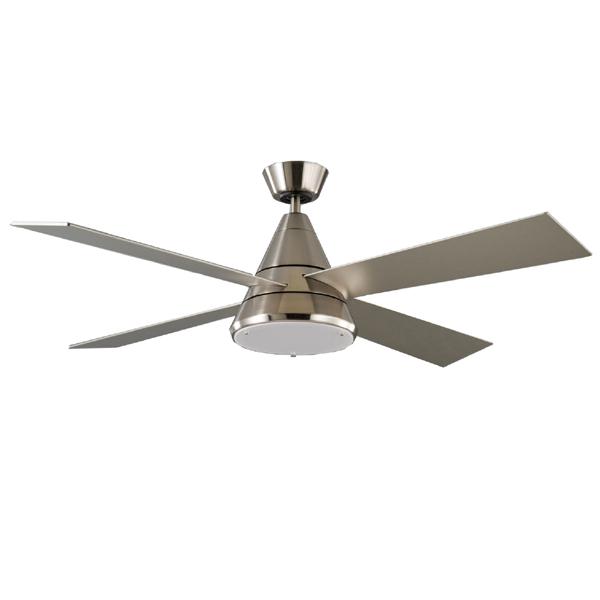 Harrier High Performance Ceiling Fan DC Motor – Satin Nickel 52″ With Light and Remote