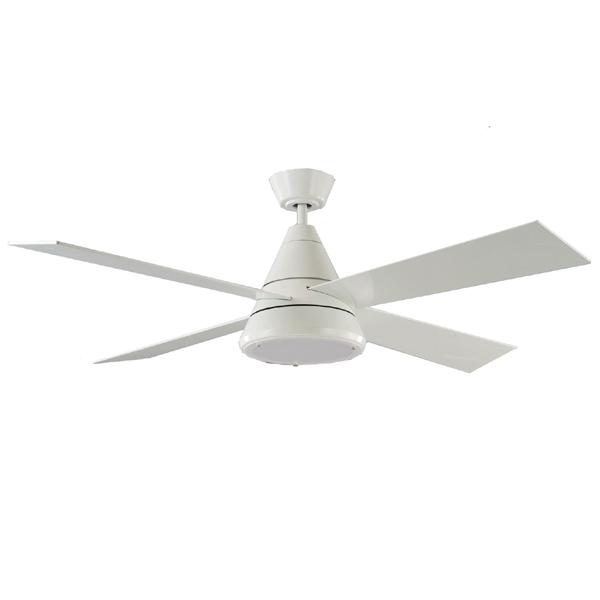 Harrier High Performance Ceiling Fan DC Motor – White 52″ With Light and Remote