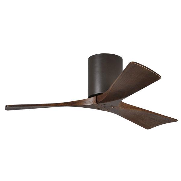 Irene-3 Hugger Ceiling Fan with Remote Control by Atlas – Textured Bronze 42″