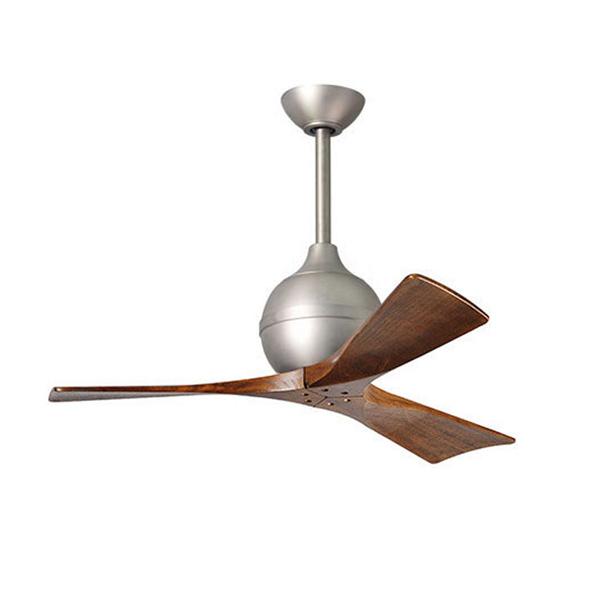 Irene-3 Ceiling Fan with Remote Control by Atlas – Brushed Nickel 42″