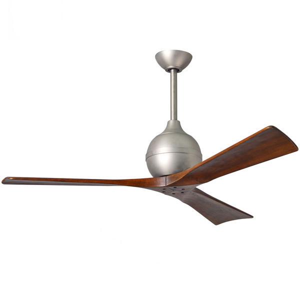 Irene-3 Ceiling Fan with Remote Control by Atlas – Brushed Nickel 60″