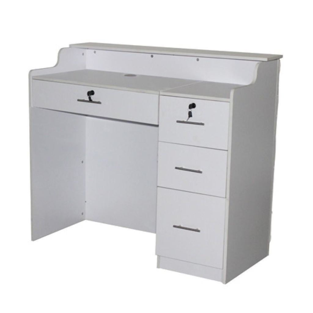 Le Beau Reception Desk 48 - White/white - Deco Salon - Desks