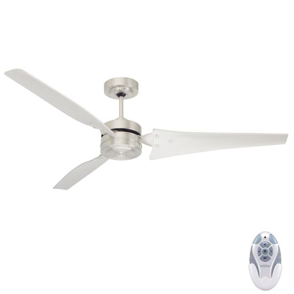 Loft Ceiling Fan With Remote – Brushed Steel In 60″ – Emerson