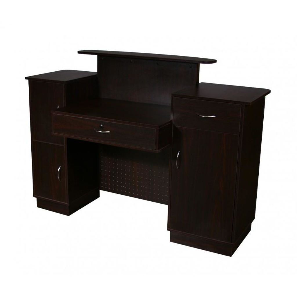 Mandy Reception Desk - Dark Cherry - Deco Salon - Desks