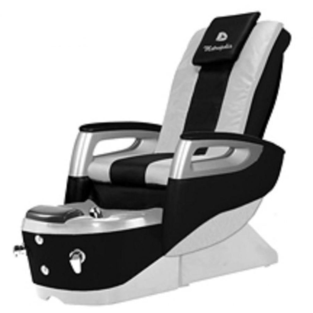 Metropolis Pedicure Spa Chair - Aluminum Onyx - Deco Salon - Chairs