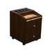 Nadia Pedicure Cart With Marble - Chocolate - Deco Salon - Trolleys Carts And Cabinets