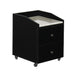 Nina Pedicure Cart With Marble - Black - Deco Salon - Trolleys Carts And Cabinets