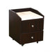 Nina Pedicure Cart With Marble - Dark Cherry - Deco Salon - Trolleys Carts And Cabinets
