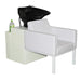 Piazza Shampoo Chair Station - White/black - Deco Salon - Units