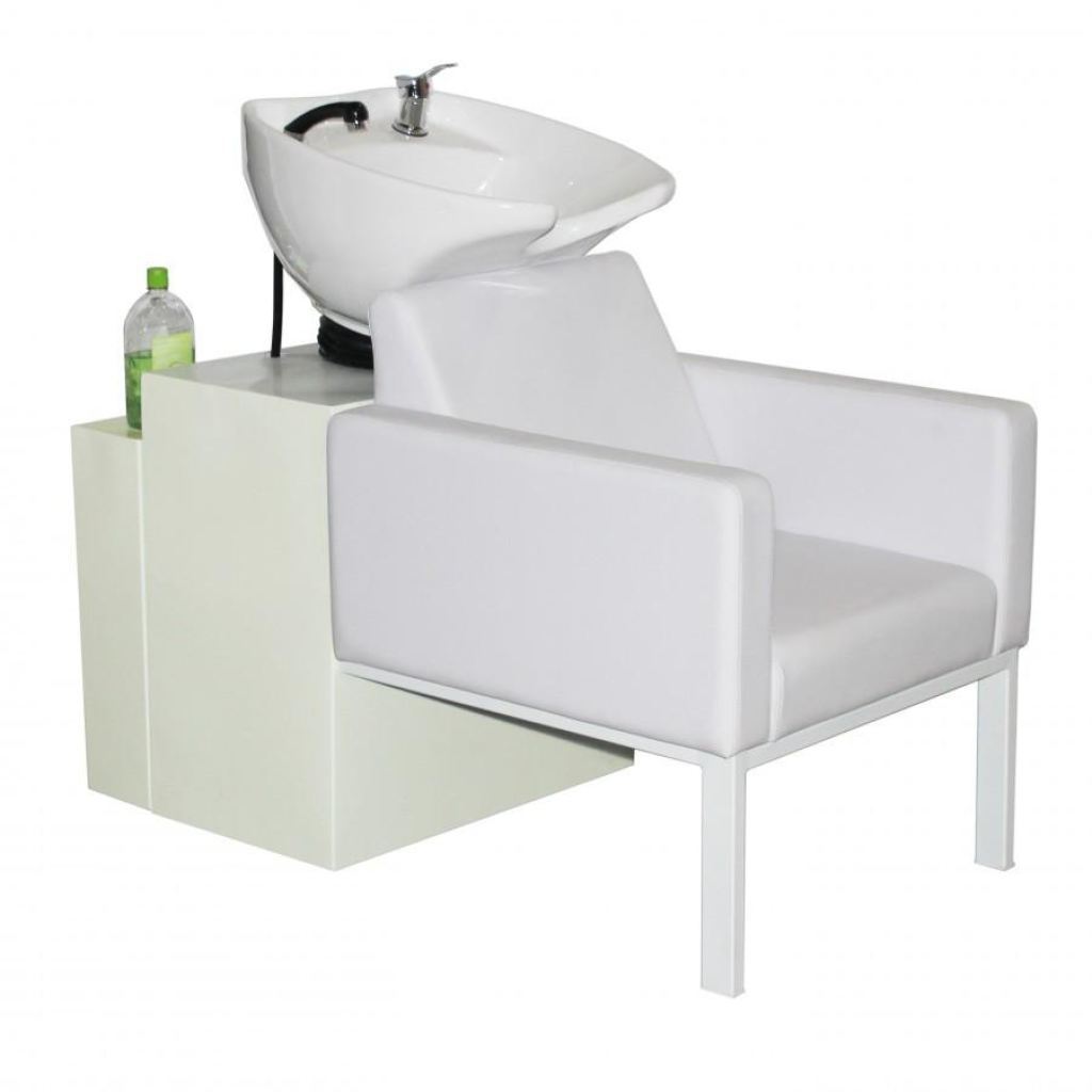 Piazza Shampoo Chair Station - White/white - Deco Salon - Units