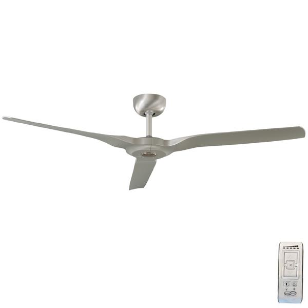 Radical DC Ceiling Fan with Remote – Brushed Aluminium 60″ by Hunter Pacific
