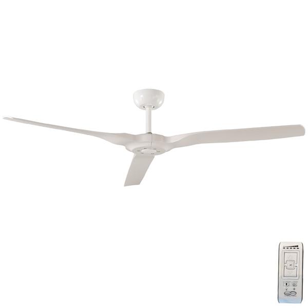 Radical DC Ceiling Fan with Remote – White 60″ by Hunter Pacific