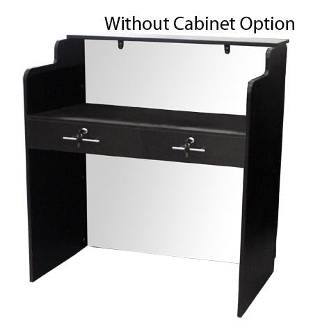 Elizabeth Reception Desk 36" Black/Black Deco Salon SF1124-P01