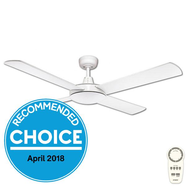 Urban 2 DC Ceiling Fan with Remote by Fanco – White 52″