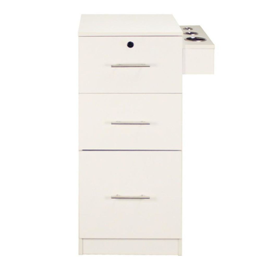 Vega Side Cabinet - White - Deco Salon - Trolleys Carts And Cabinets