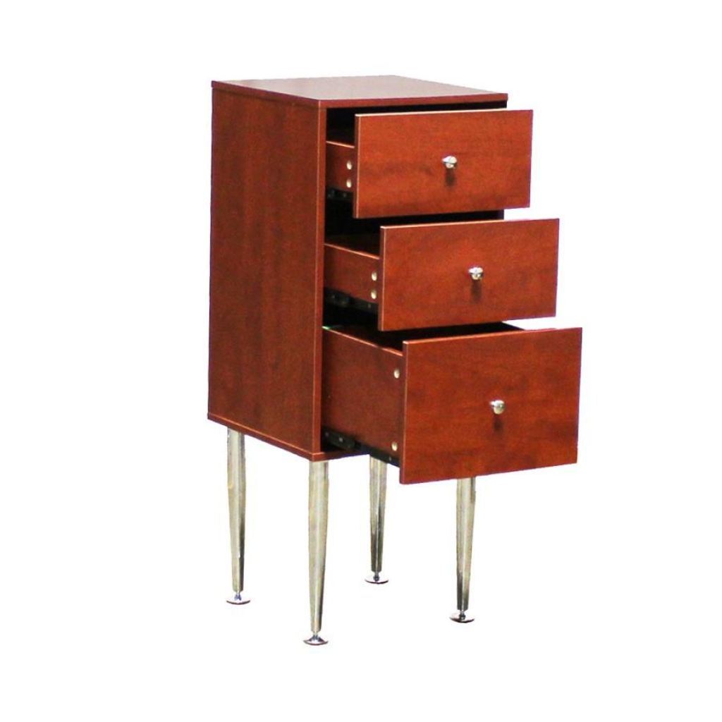 Vincino Side Cabinet - Cherry - Deco Salon - Trolleys Carts And Cabinets