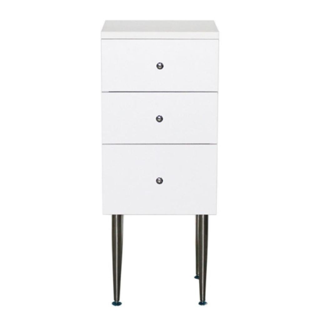 Vincino Side Cabinet - White - Deco Salon - Trolleys Carts And Cabinets